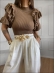 BLUSA BABADOS SUZY - Caqui