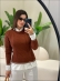 BLUSA BICOLOR VANESSA - MARROM COM OFF