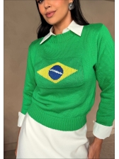 MAXI CROPPED MANGA LONGA BRASIL - VERDE BANDEIRA