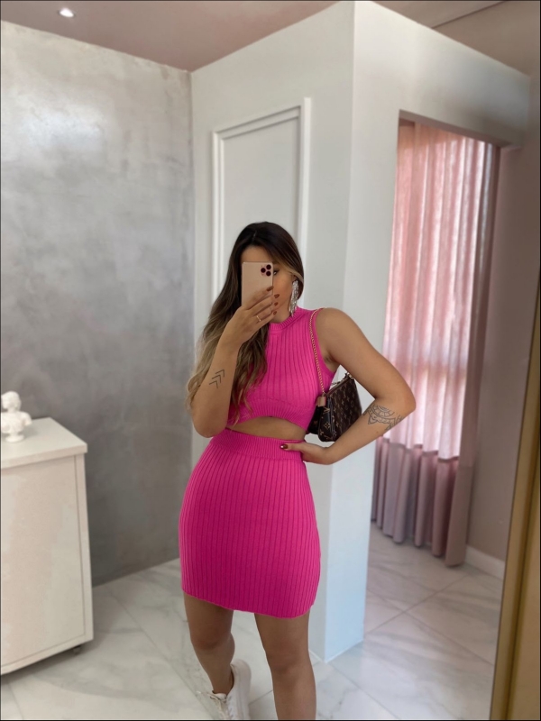 SAIA CURTA SUIÇA AVULSA - PINK