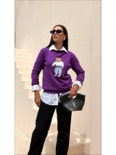 BLUSA URSO RAFAELA - ROXO