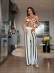 CONJUNTO CAMILE - Off white com preto