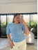 TSHIRT RENDADA  ISÍS - AZUL BEBE