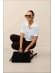 CROPPED POLO LISTRADO FABIANE - AZUL BEBE
