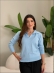 BLUSA ARY MANGA LONGA LISA - AZUL BEBE