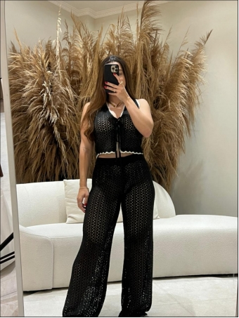 CONJUNTO RENDADO BICOLOR CAROLINA
