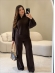 CONJUNTO MOUSSE LIGIA - MARROM