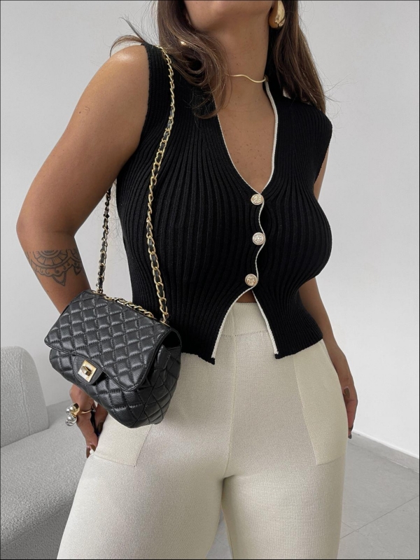 REGATA BICOLOR - PRETO