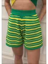 SHORTS LISTRADO COPA - VERDE BANDEIRA