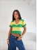 CROPPED LISTRADO BRASIL - VERDE BANDEIRA