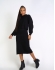 SAIA MOUSSE COM FENDA - Preto