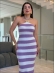 VESTIDO LISTRADO ANNE - LILAS