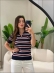 TSHIRT LISTRAS ARY - AZUL MARINHO/ VERMELHO/OFF WHITE