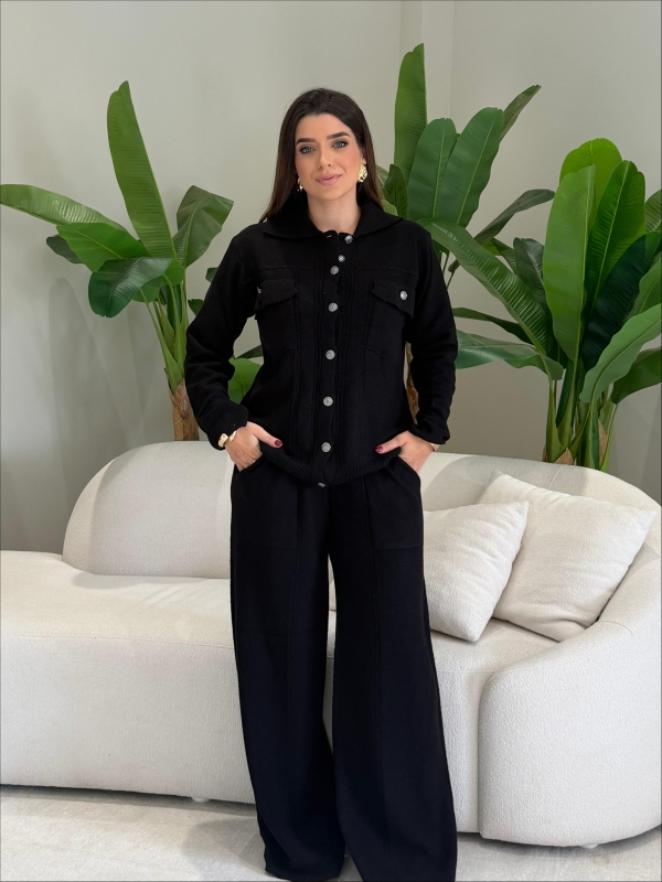 CONJUNTO MOUSSE JOSEFA - PRETO