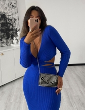 CONJUNTO TIRAS DUBAI - Azul bic