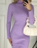 VESTIDO CANELADO MIRELLA - Lilas