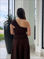 VESTIDO AMALIA - MARROM