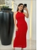 VESTIDO RAYON MAIA COM FORRO - VERMELHO