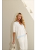 TSHIRT BERENICE - OFF WHITE/ AZUL BEBE