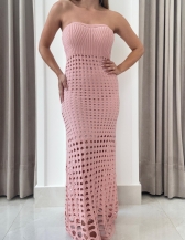 VESTIDO RENDADO BELLA - TOMARA QUE CAIA - Rosa light