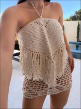 CONJUNTO CROCHET IBIZA - AREIA