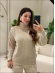 BLUSA GOLA ALTA LUMA - AREIA