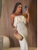 VESTIDO TOMARA QUE CAIA BABADO - OFF WHITE