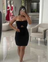 VESTIDO LAÇO NATANA - Preto