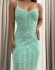 VESTIDO MIDI MALU - Verde praia