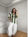 BLUSA LISTRADA BRASIL - OFF WHITE COM VERDE
