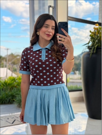 CROPPED BOTÕES POLO POÁ