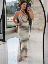 VESTIDO LISTRADO CAPRI - OFF WHITE