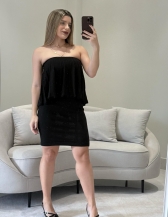 VESTIDO TOMARA QUE CAIA GRETA - Preto
