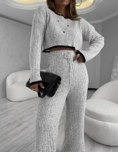 CONJUNTO MOUSSE BICOLOR - Branco mescla