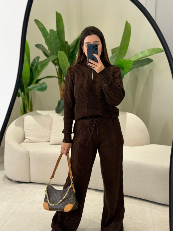 CONJUNTO GRAZY - MARROM