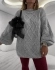 MAXI TRICOT MÔNICA - Cinza mescla