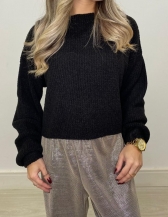 MAXI CROPPED MOUSSE TREND - Preto
