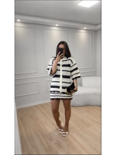 CONJUNTO ATENAS - OFF WHITE/ PRETO