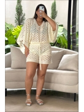 CONJUNTO SHORT LUANA - OFF WHITE