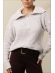 BLUSA ZIPER MOUSSE - BRANCO MESCLA
