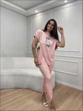 CONJUNTO URSO JOSY - ROSA BEBE