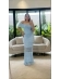 VESTIDO COM PALA RUBIANA - AZUL BEBE