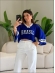 BLUSA AMPLA BRASIL LISA - AZUL BIC