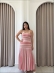 VESTIDO LISTRADO ROMA - OFF WHITE/CORAL/AREIA/ROSA