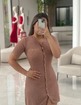 VESTIDO LUARA - Bege novo