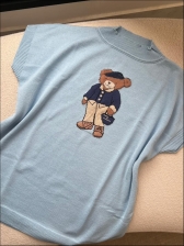 BLUSA URSO JOSY - AZUL BEBE
