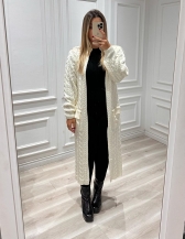 MAXI CASACO MAYSA - Off white