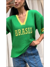 BLUSA AMPLA BRASIL LISA - VERDE BANDEIRA