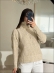 BLUSA ZIPER MOUSSE - Bege Mescla