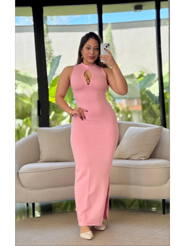 VESTIDO LEILIANE - ROSA ORQUÍDEA